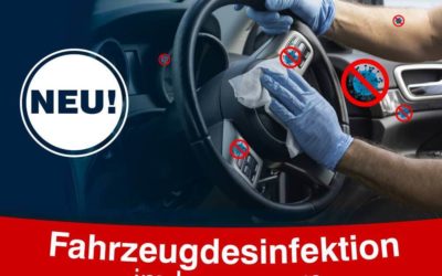 Neu: Fahrzeugdesinfektion mit Ozon – 100% steril gegen Keime, Viren und Sporen!